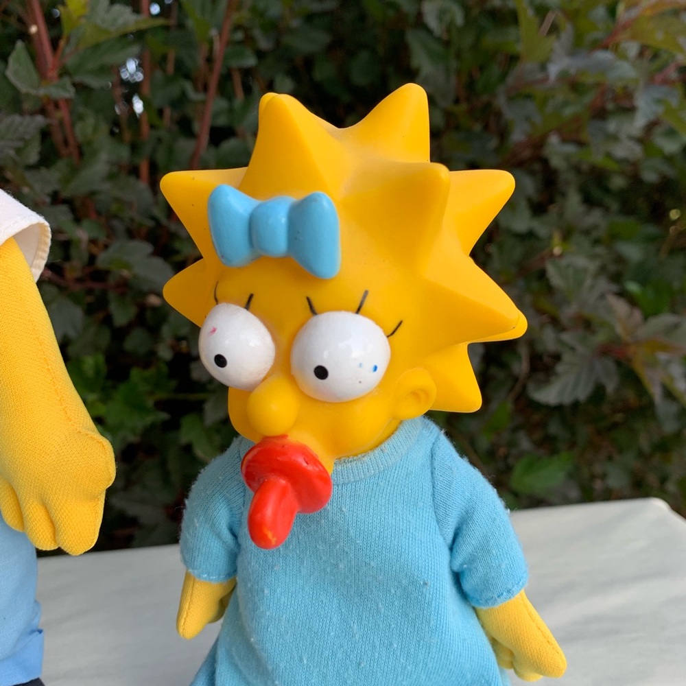 ‼️SOLD‼️1990 Homer & Maggie Simpsons Plush - Picture 3 of 7